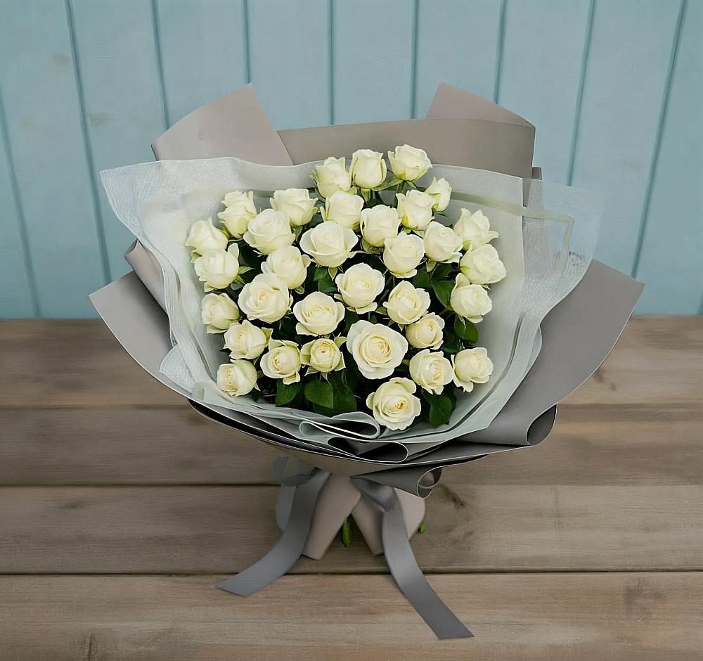 Букет Белоснежная нежность в Мурыгино