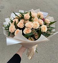 Букет Кремовые розы Латте в Мурыгино