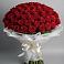 Букет 101 Красная роза Блэк Мэджик в Мурыгино