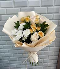 Букет цветов из:  Розы и Хризантемы в Мурыгино