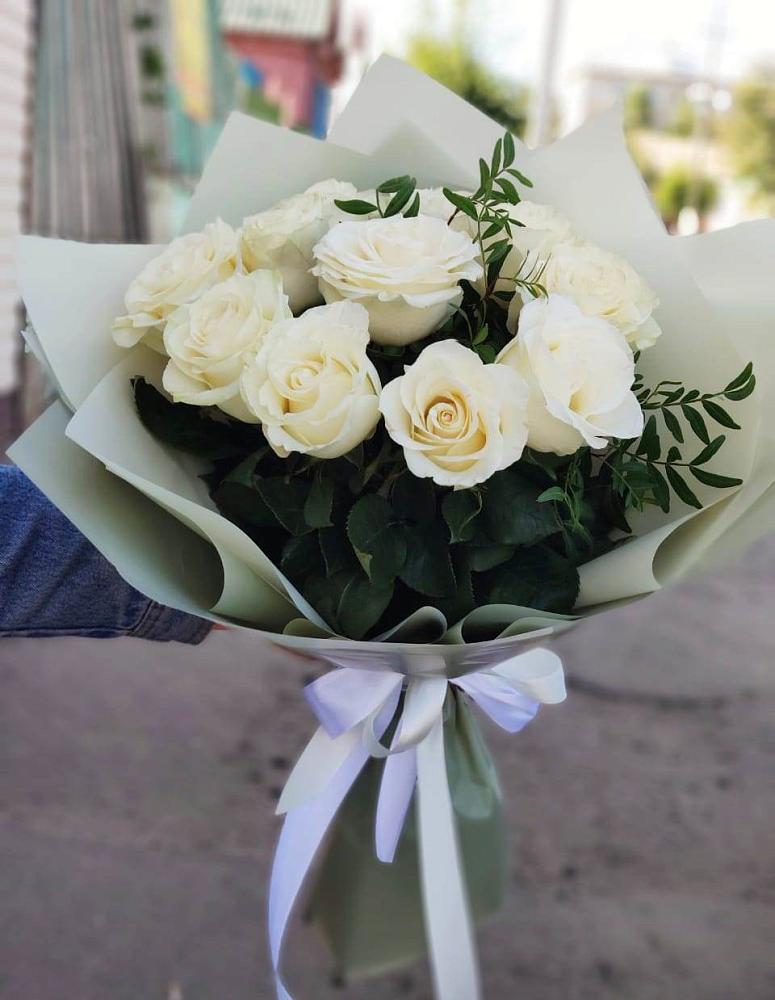 Букет Белые розы Проуд в Мурыгино