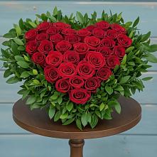 Цветочная композиция из Розы в виде сердца #REPLACE_PRED# Мурыгино