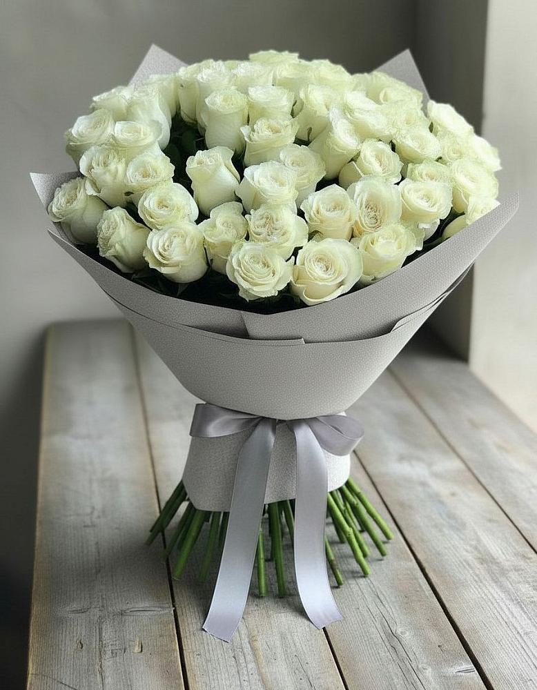 Букет 35 Белых роз в Мурыгино