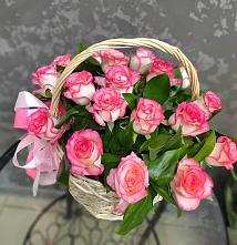Цветочная композиция из Розы в корзине #REPLACE_PRED# Мурыгино