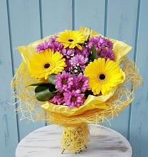 Букет цветов из:  Хризантемы и Герберы #REPLACE_PRED# Мурыгино