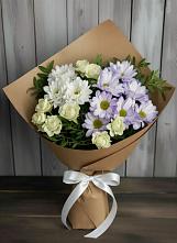 Букет цветов из:  Хризантемы и Розы в Мурыгино