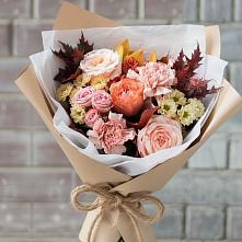 Букет цветов из:  Гвоздики, Хризантемы и Розы в Мурыгино