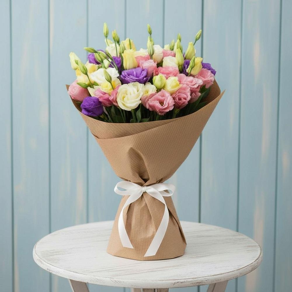 Букет цветов из: Лизиантусы в Мурыгино