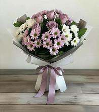 Букет цветов из:  Хризантемы и Розы в Мурыгино