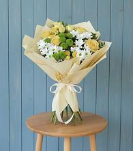 Букет цветов из:  Хризантемы и Розы в Мурыгино