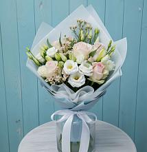 Букет цветов из:  Розы и Лизиантусы в Мурыгино