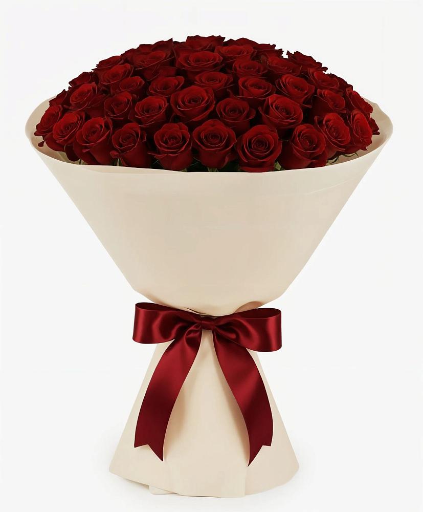 Букет 101 Бордовая роза Блэк Бакарра в Мурыгино