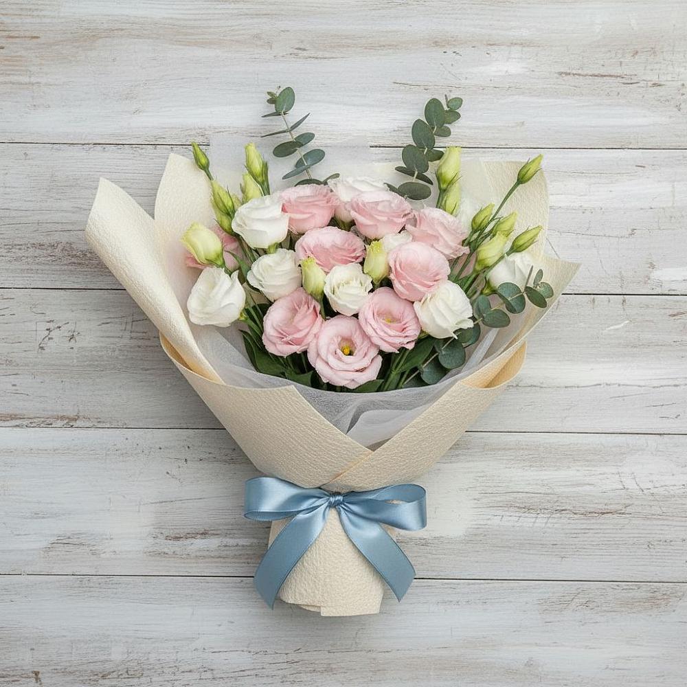 Букет цветов из: Лизиантусы в Мурыгино